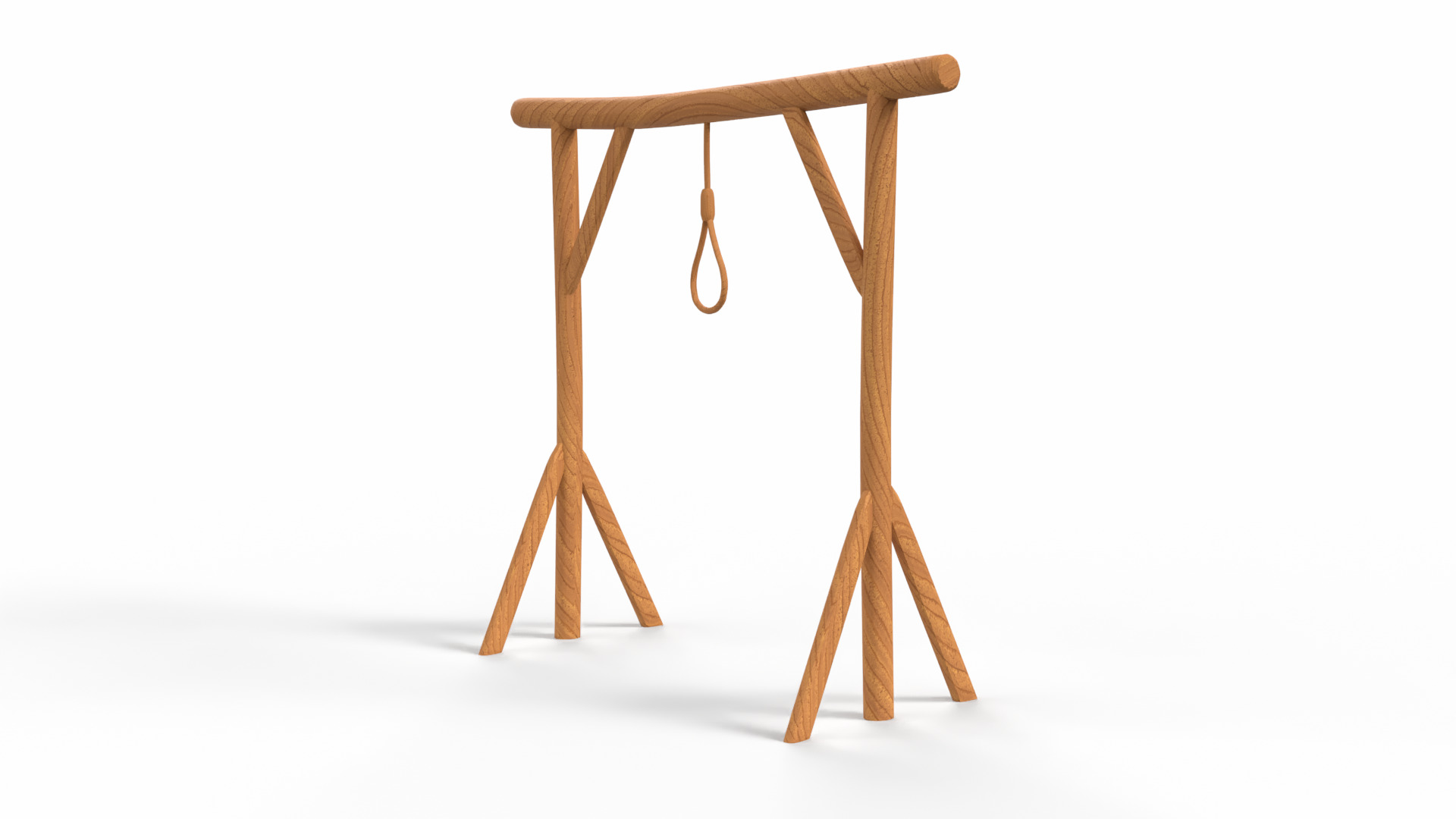 Gallow Low-poly 3D model_3