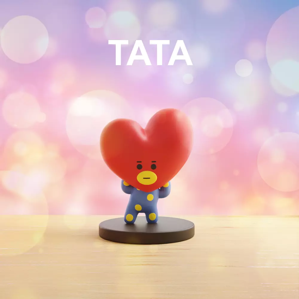TATA BT21 BTS 3D Printable Figure Cute Kpop Fan Toy 3D print model