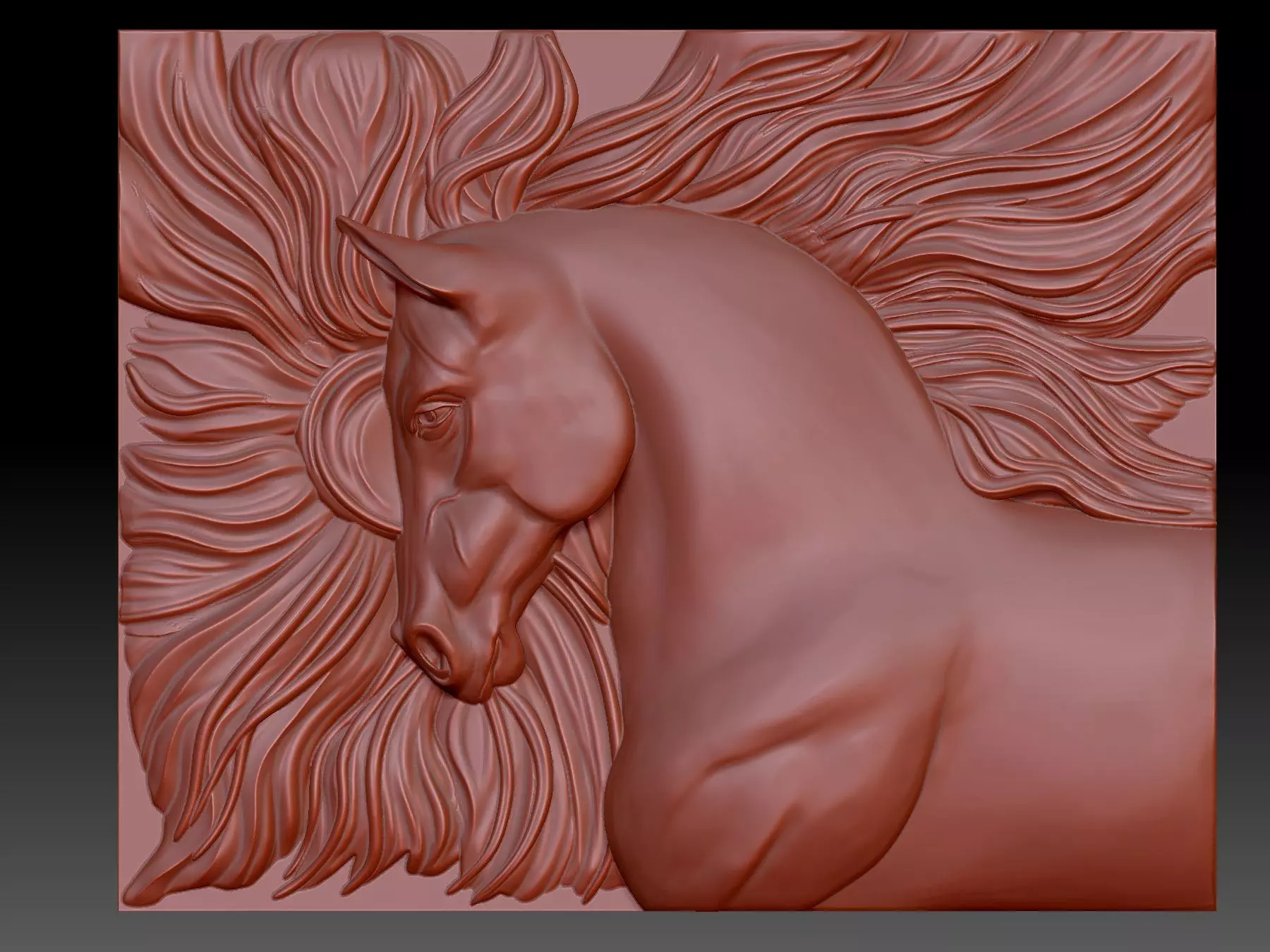 Horse 3D print model