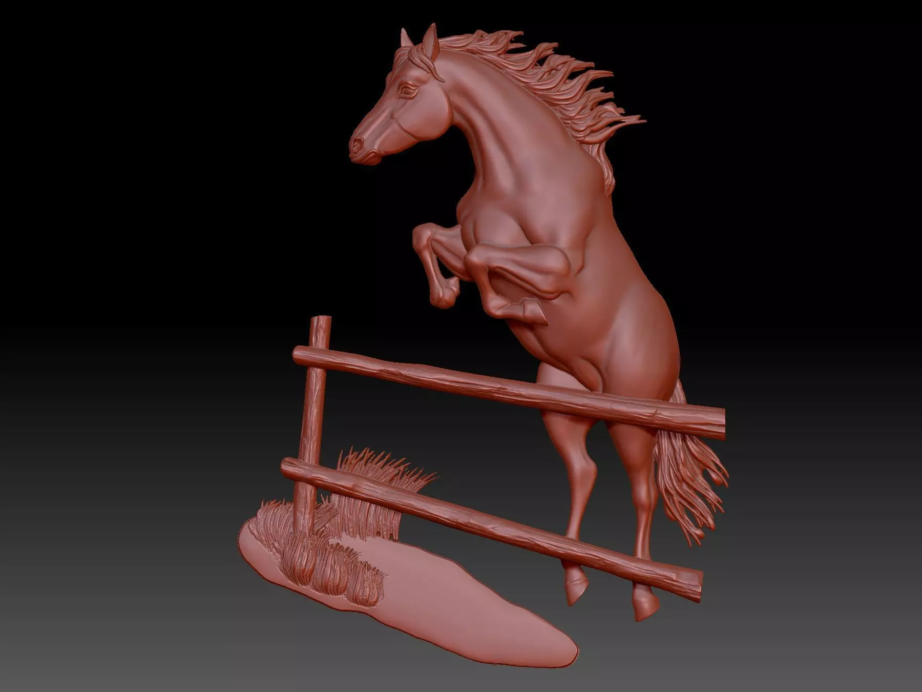 Horse 3D print model_0