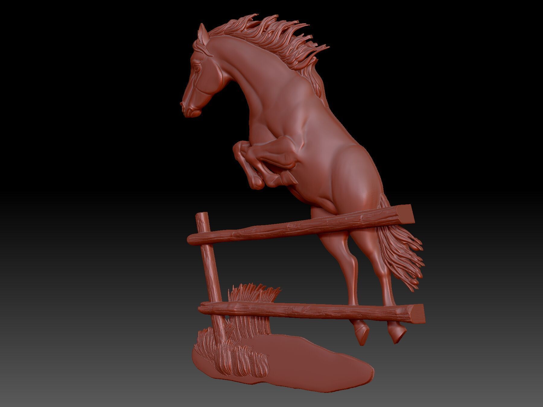 Horse 3D print model_4