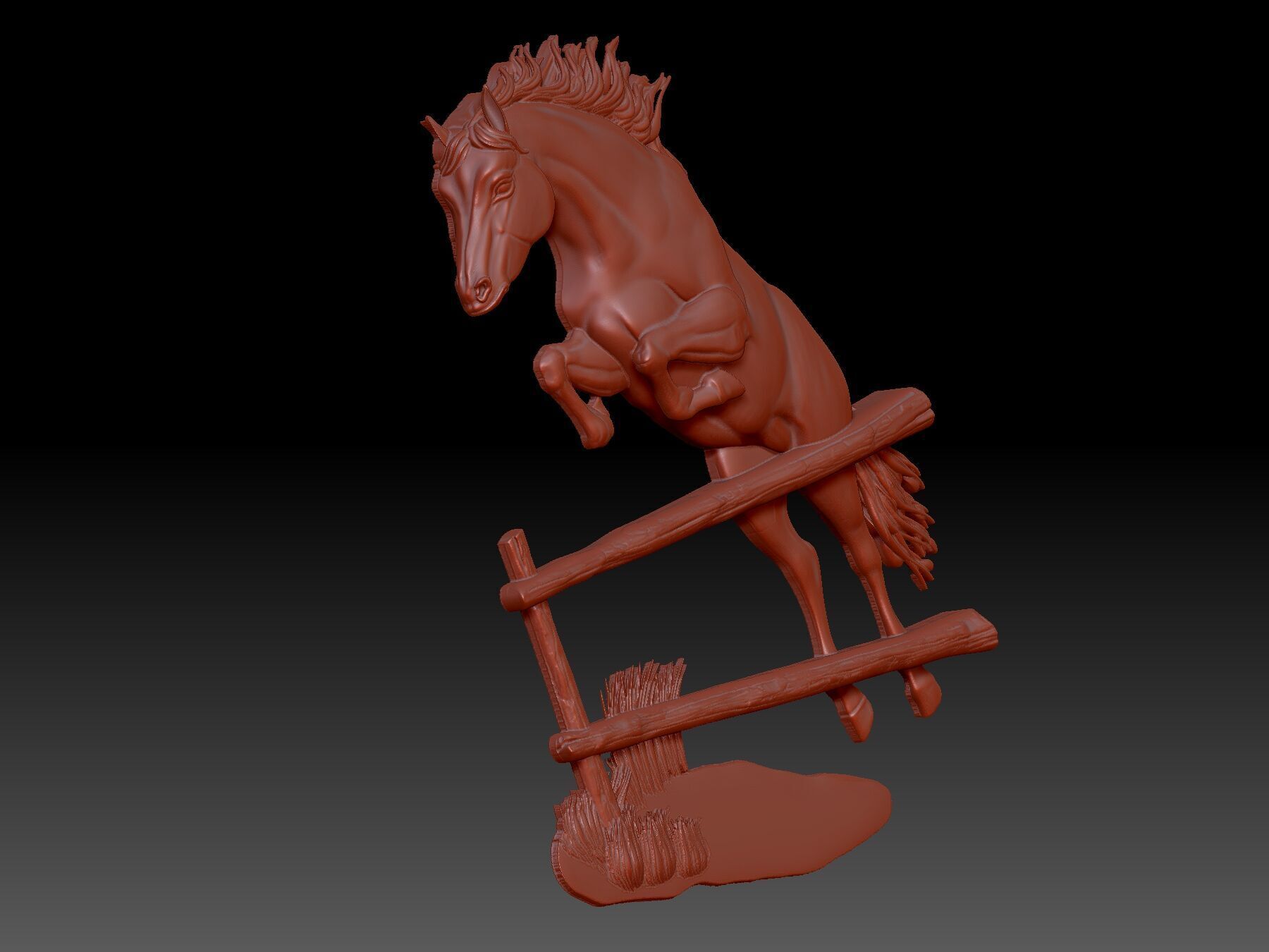 Horse 3D print model_3