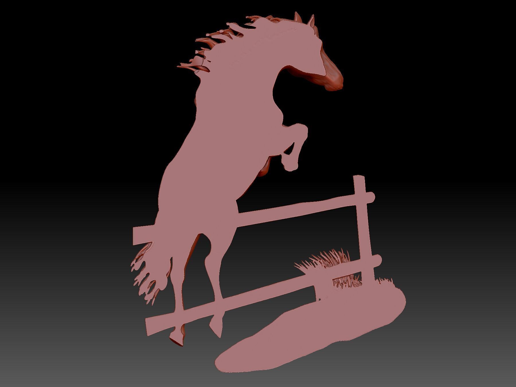 Horse 3D print model_2