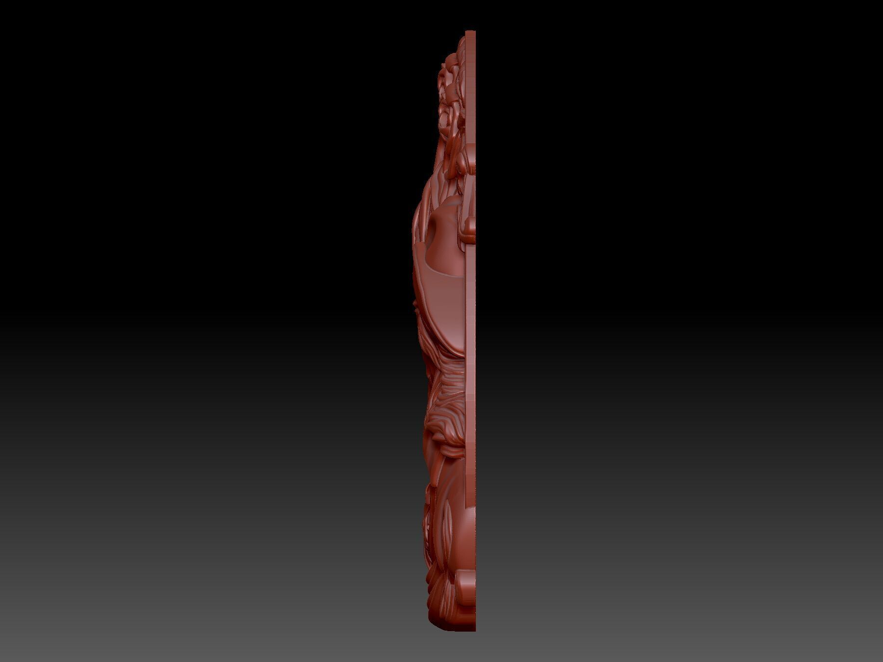 Horse and Woman 3D print model_1