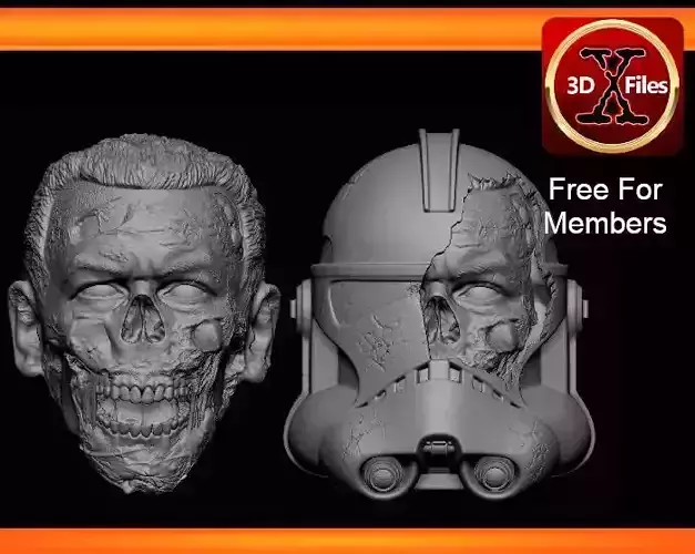 Zombie Clone Trooper - Star Wars HeadSculpt  Action Figure