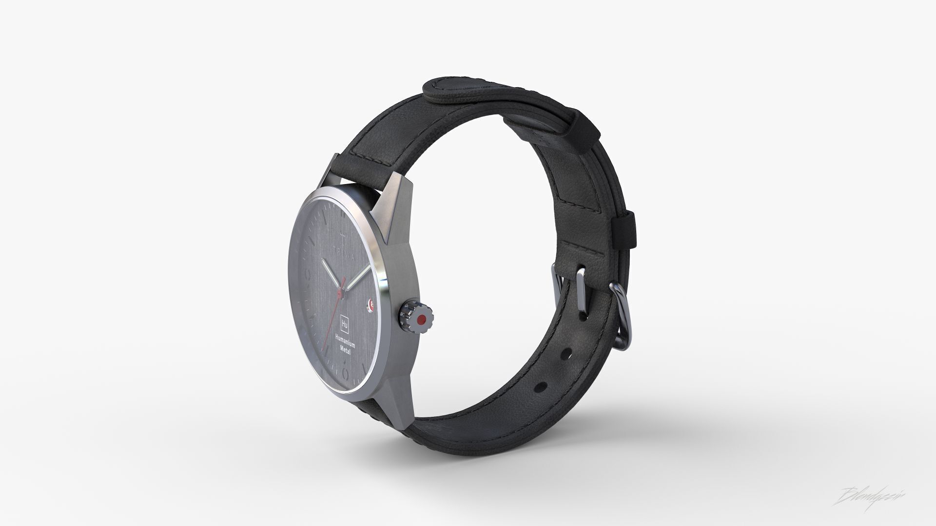 TRIWA HU39D SLATE WATCH 3D model_3