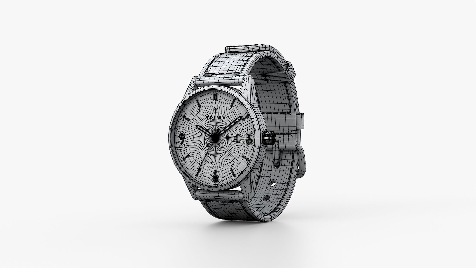 TRIWA HU39D SLATE WATCH 3D model_12