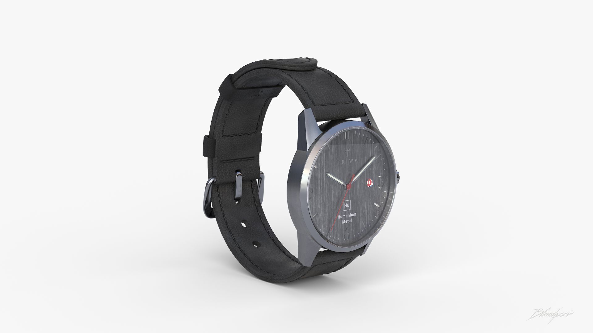 TRIWA HU39D SLATE WATCH 3D model_7