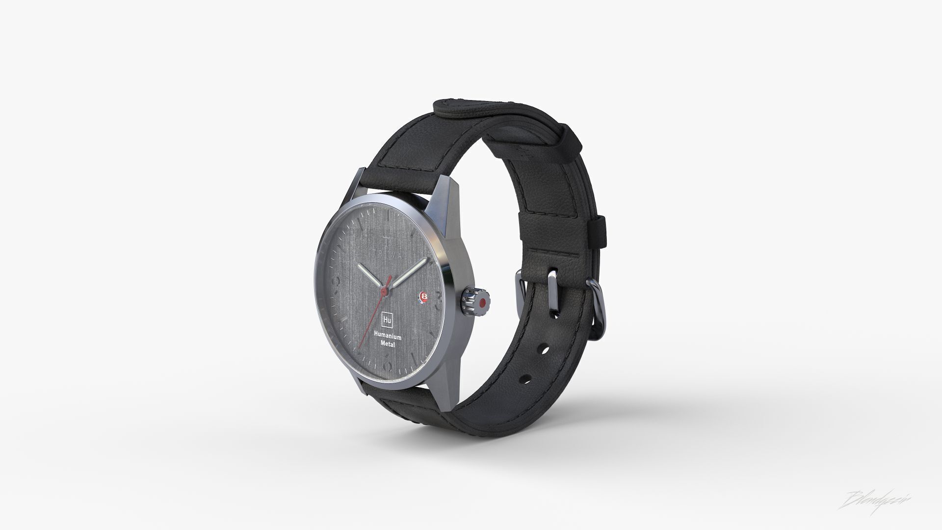 TRIWA HU39D SLATE WATCH 3D model_1