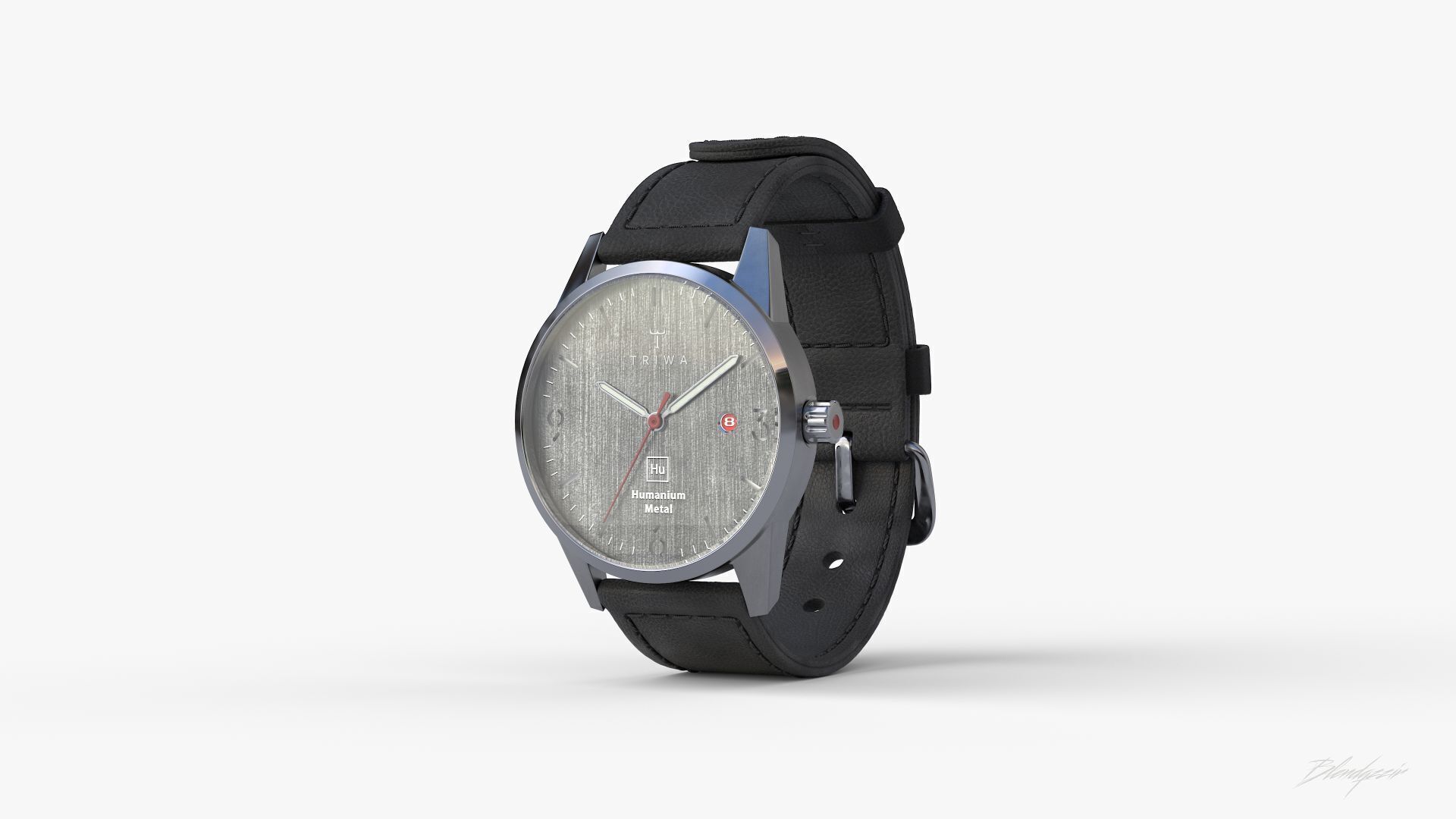 TRIWA HU39D SLATE WATCH 3D model_2