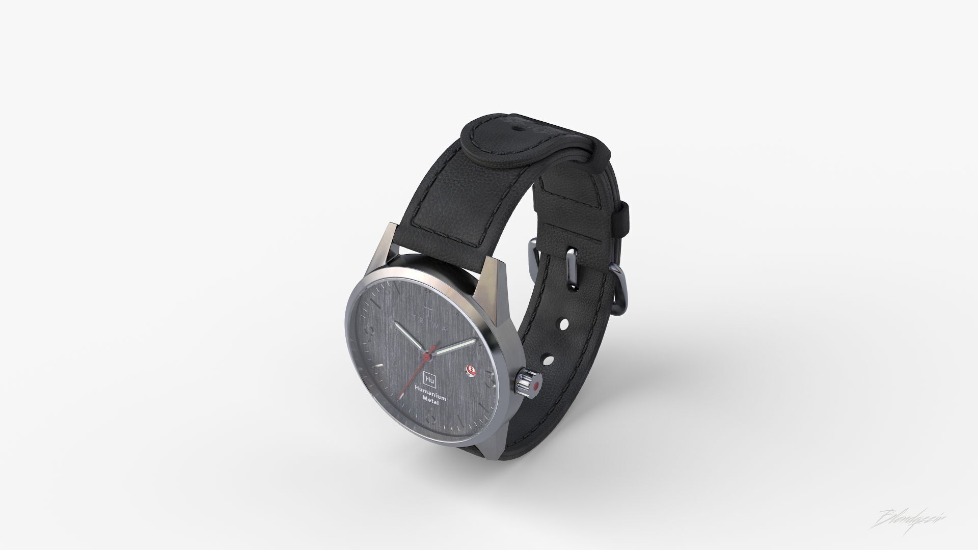 TRIWA HU39D SLATE WATCH 3D model_8
