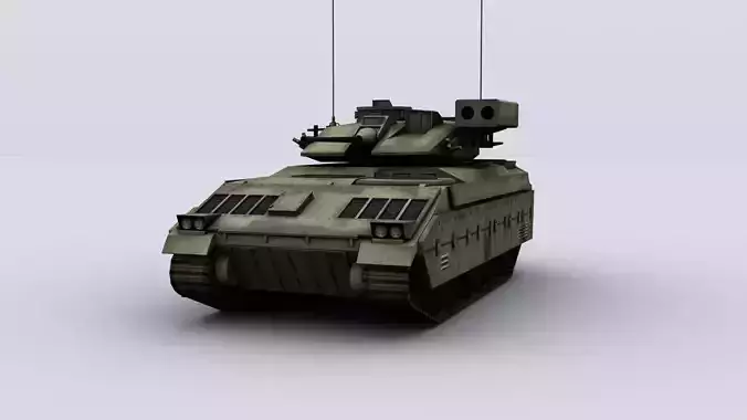 M2 Bradley Low-poly 3D model