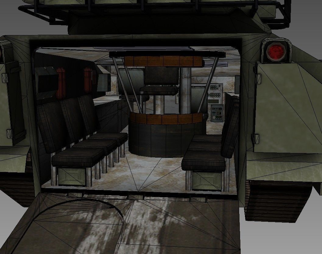 M2 Bradley Low-poly 3D model_5