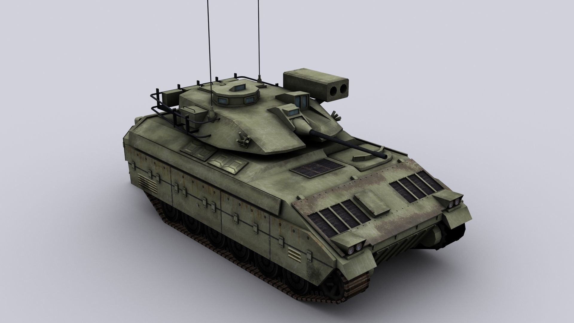 M2 Bradley Low-poly 3D model_1