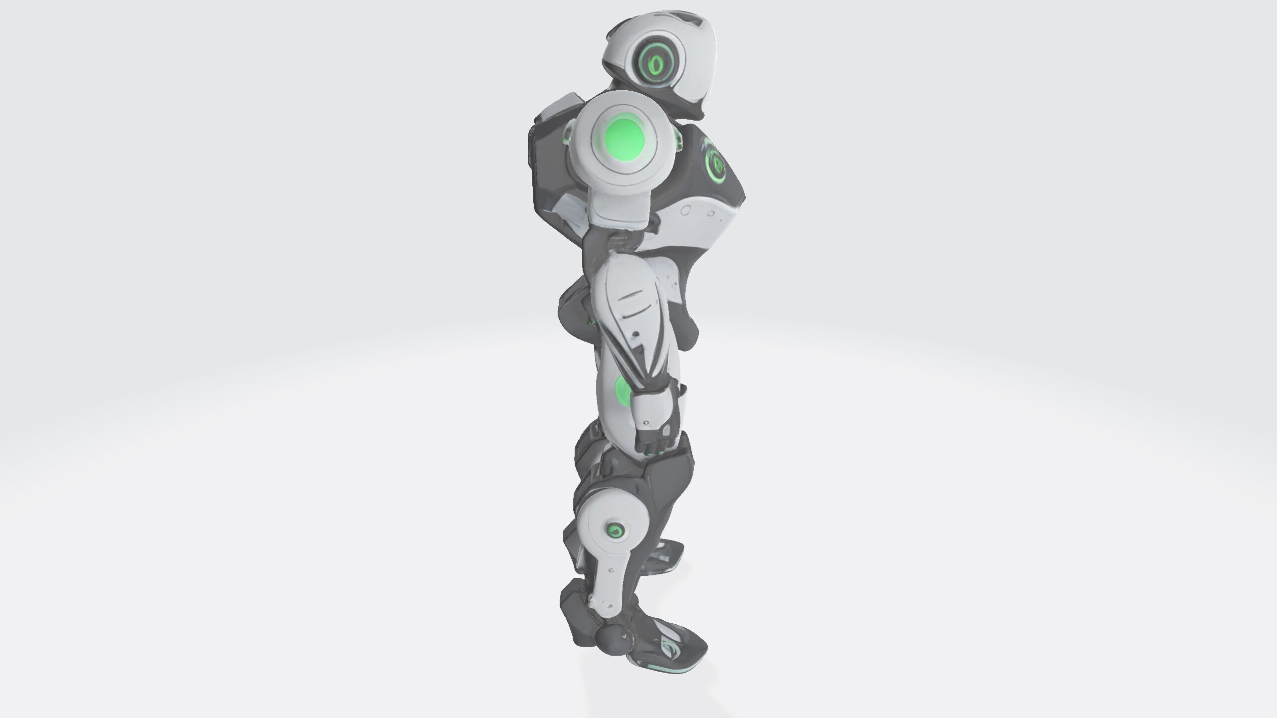 future robot v2 3D model_2