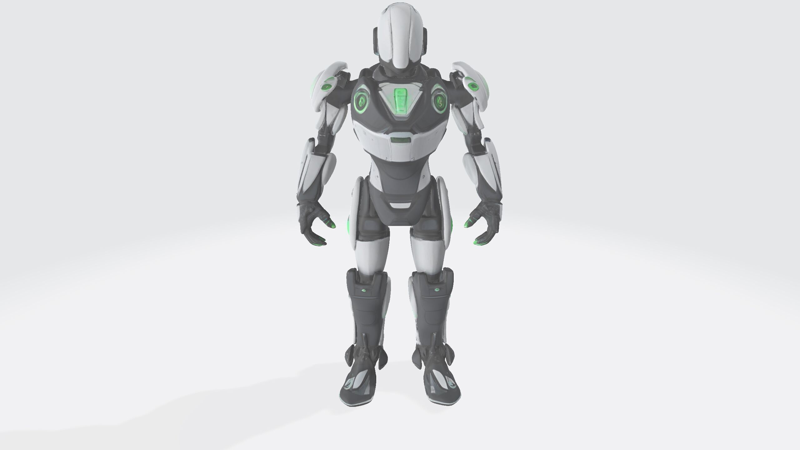 future robot v2 3D model_1