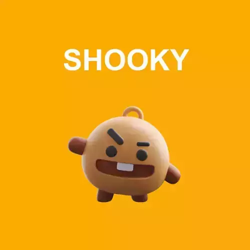 SHOOKY BT21 3D Printable Keychain BTS SUGA Character