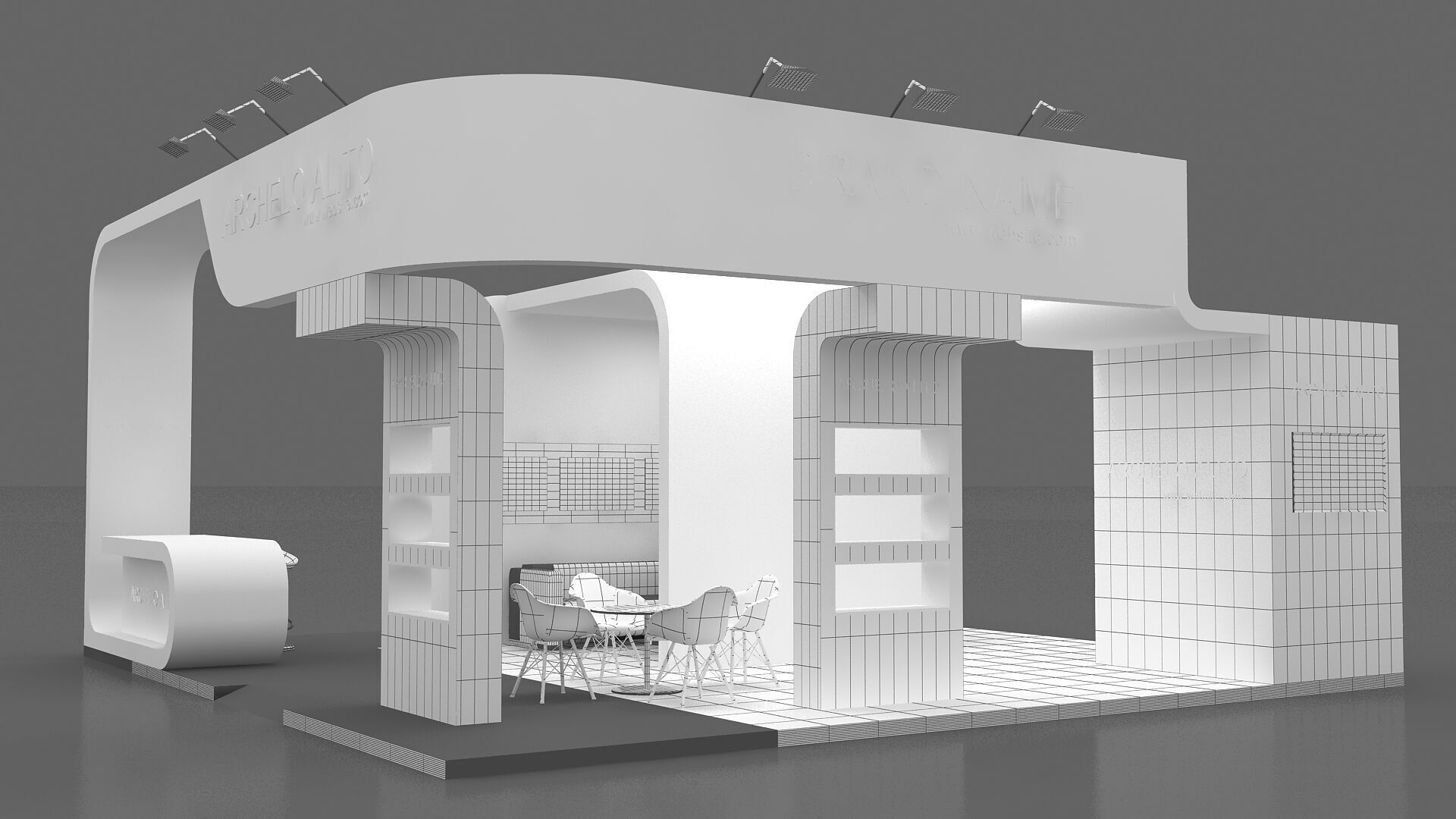 3d Exhibition 3D model_7