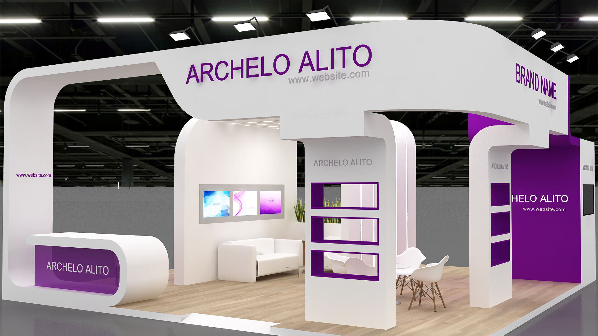 3d Exhibition 3D model_2