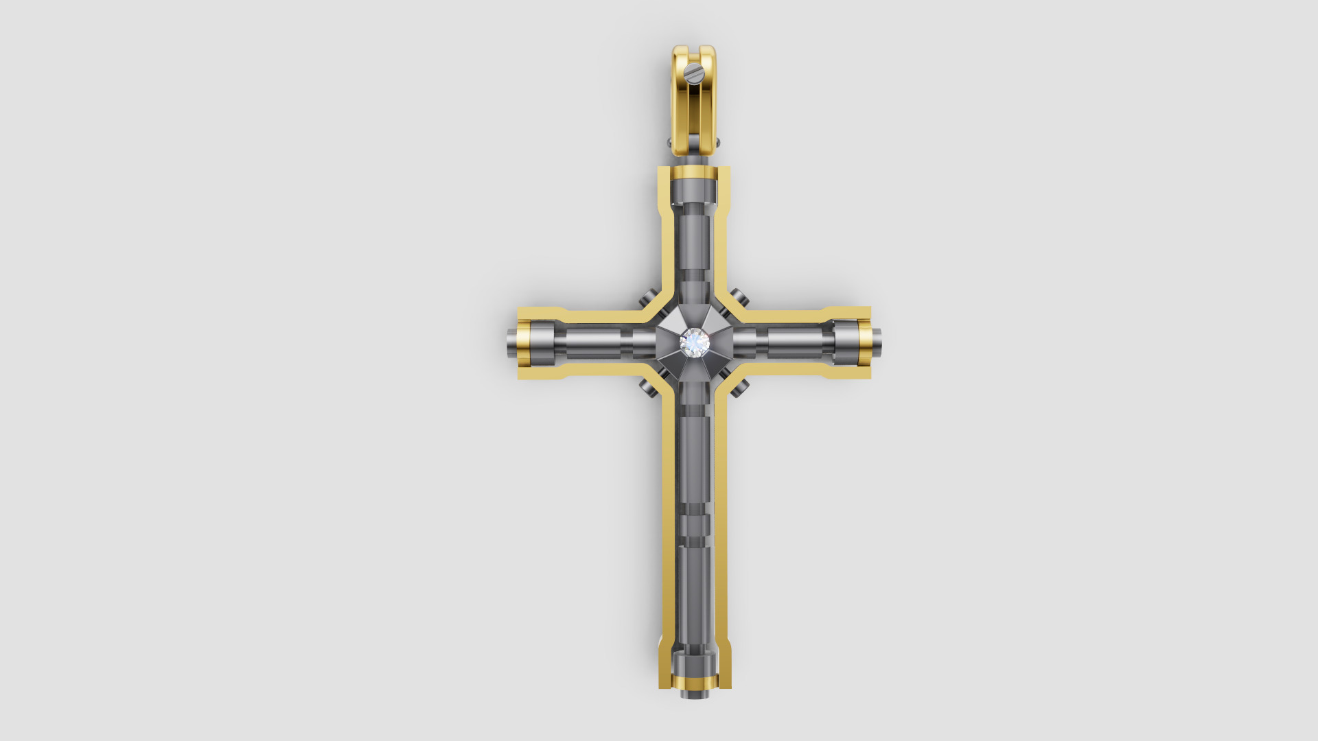 Diamond Cross 3D print model E 10 3D print model_10