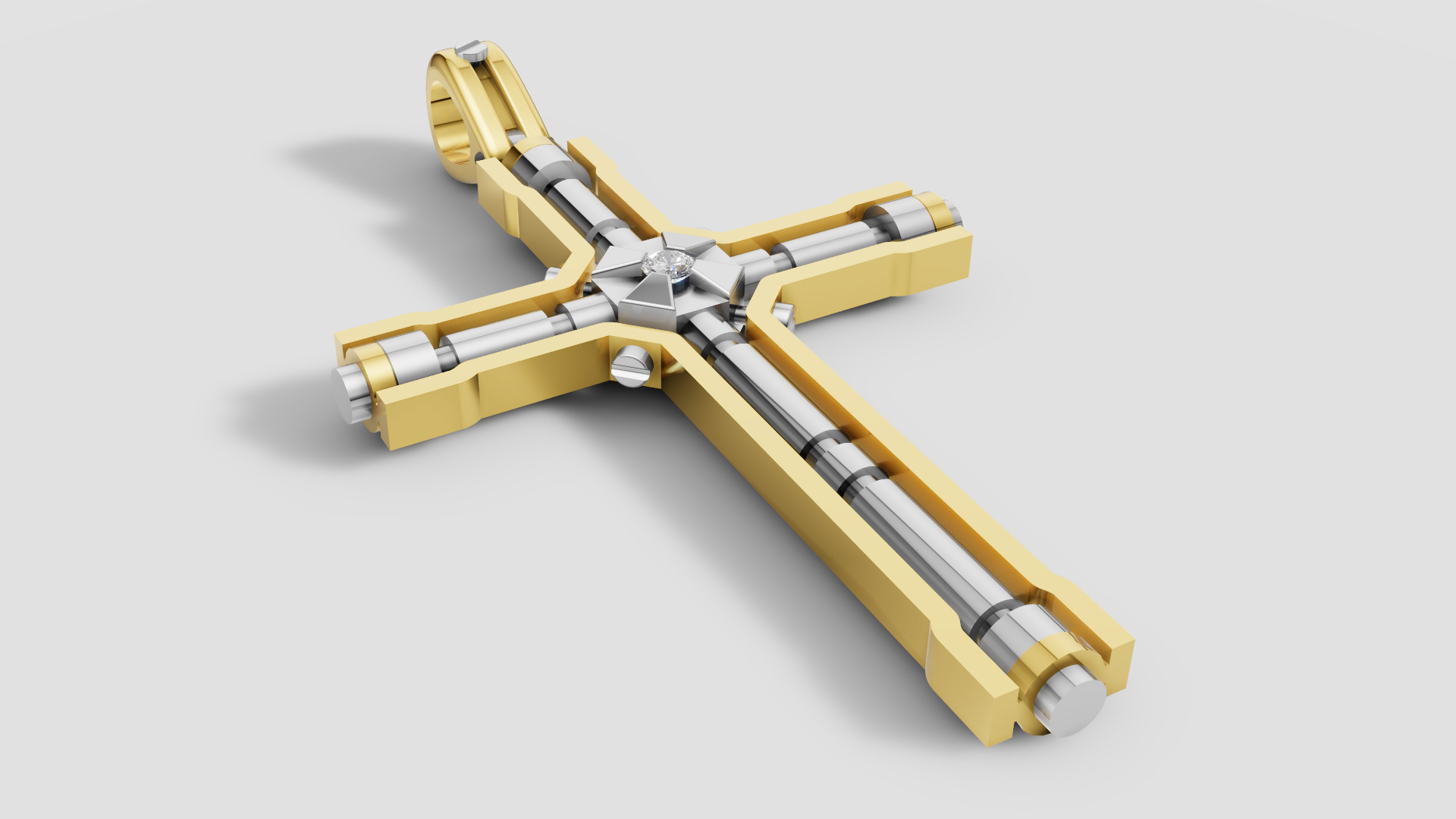 Diamond Cross 3D print model E 10 3D print model_9