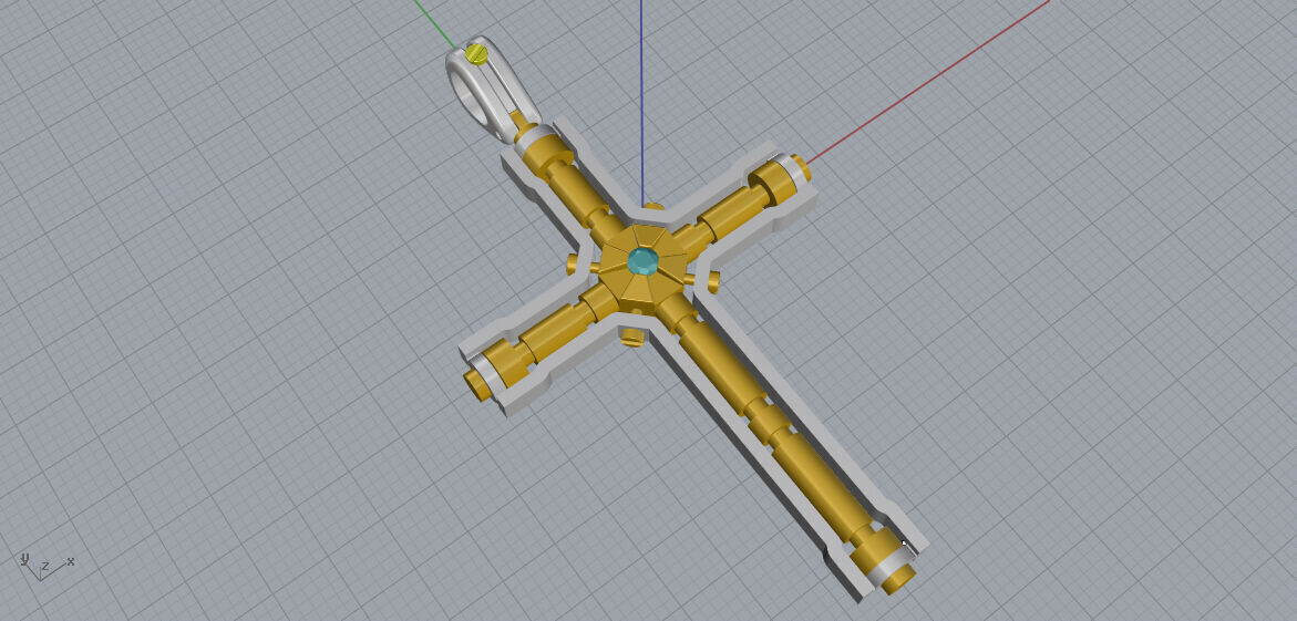 Diamond Cross 3D print model E 10 3D print model_26