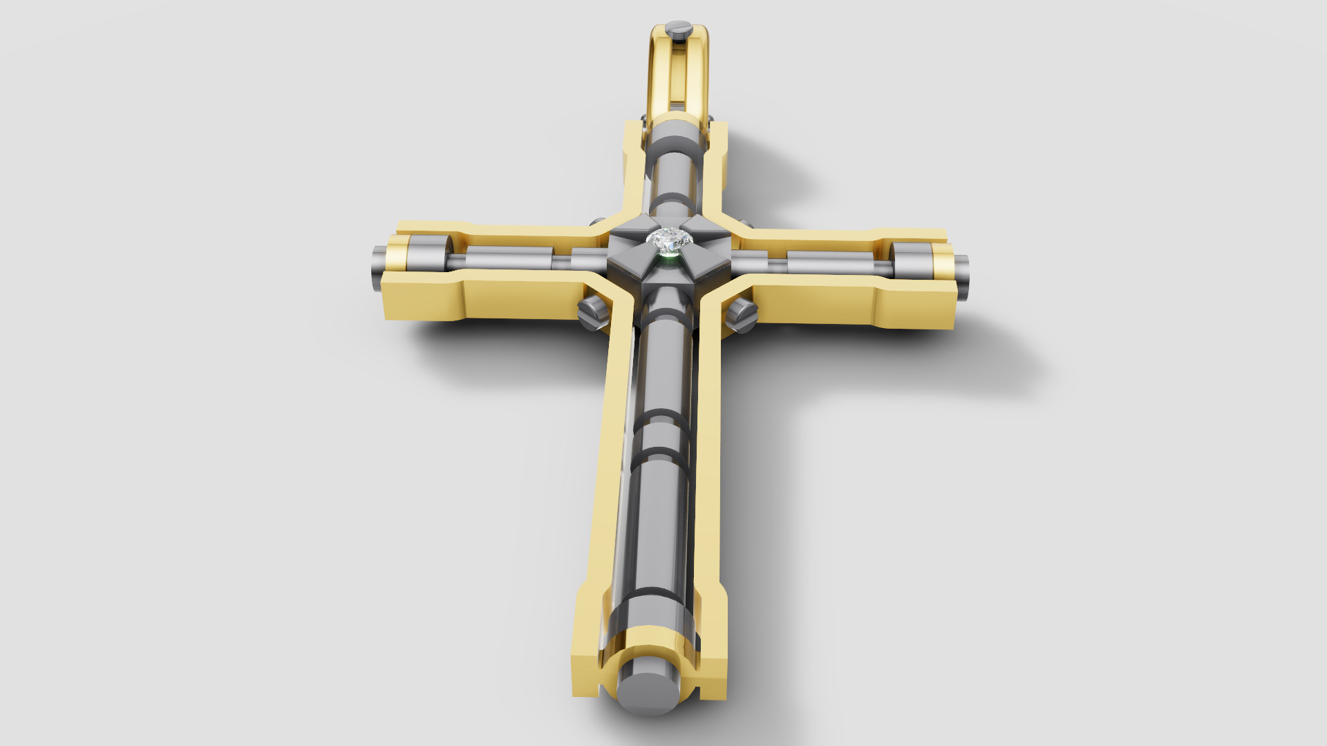Diamond Cross 3D print model E 10 3D print model_17
