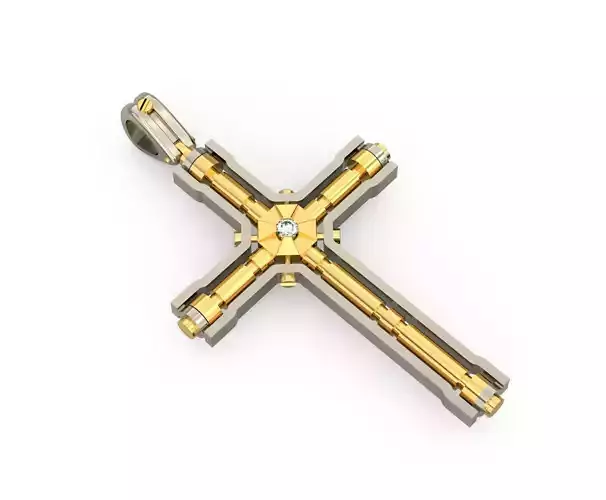 Diamond Cross 3D print model E 10