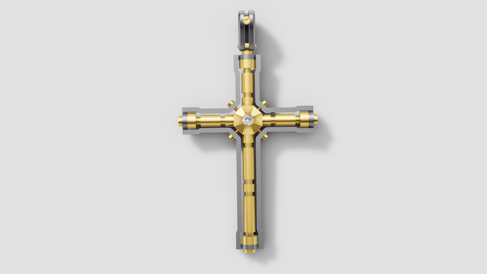 Diamond Cross 3D print model E 10 3D print model_3