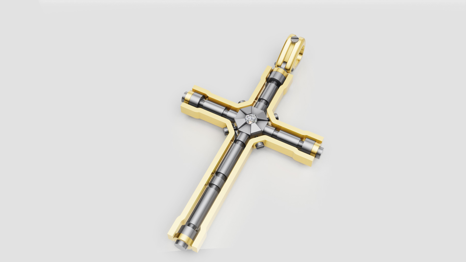 Diamond Cross 3D print model E 10 3D print model_16