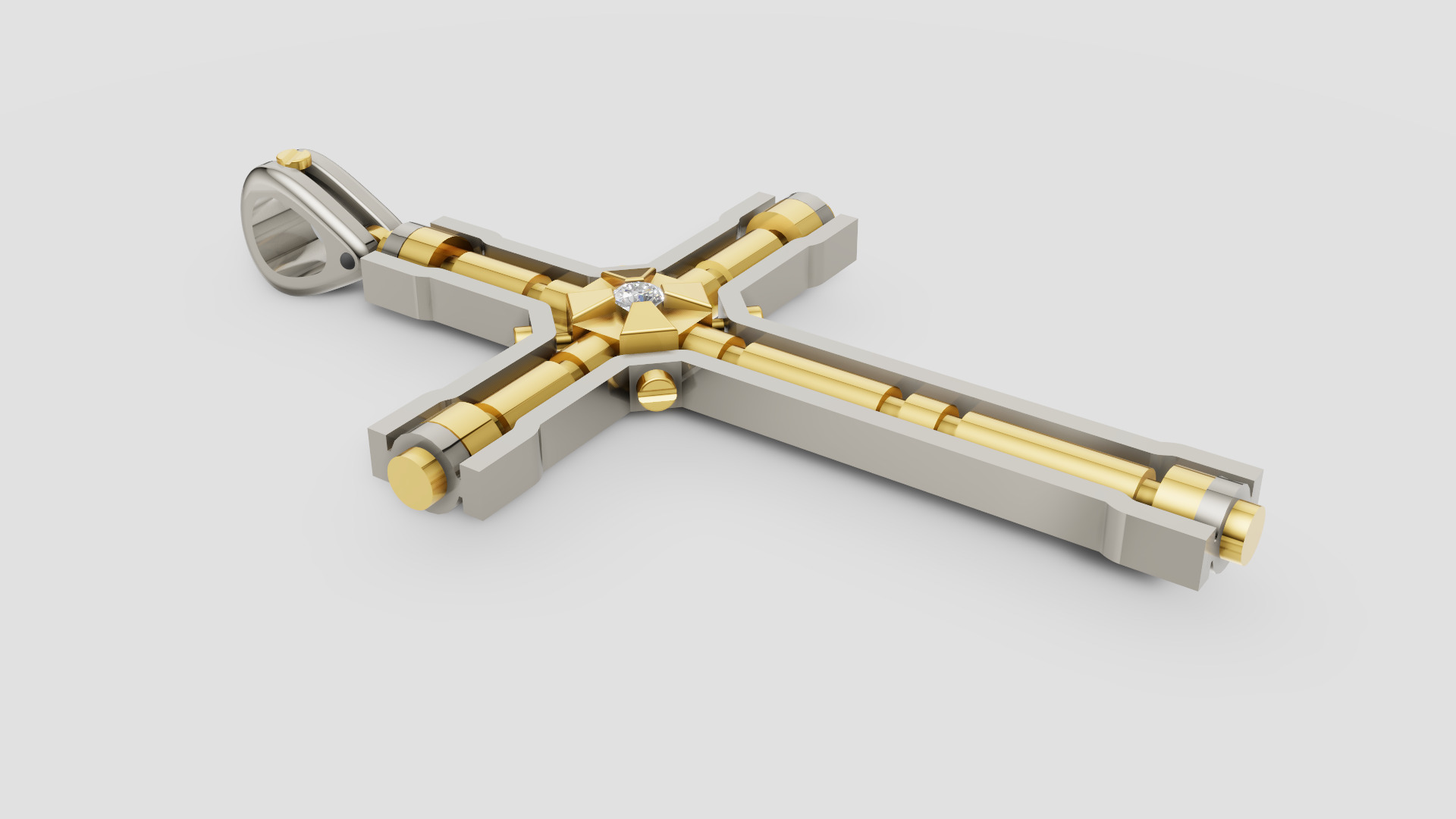 Diamond Cross 3D print model E 10 3D print model_8