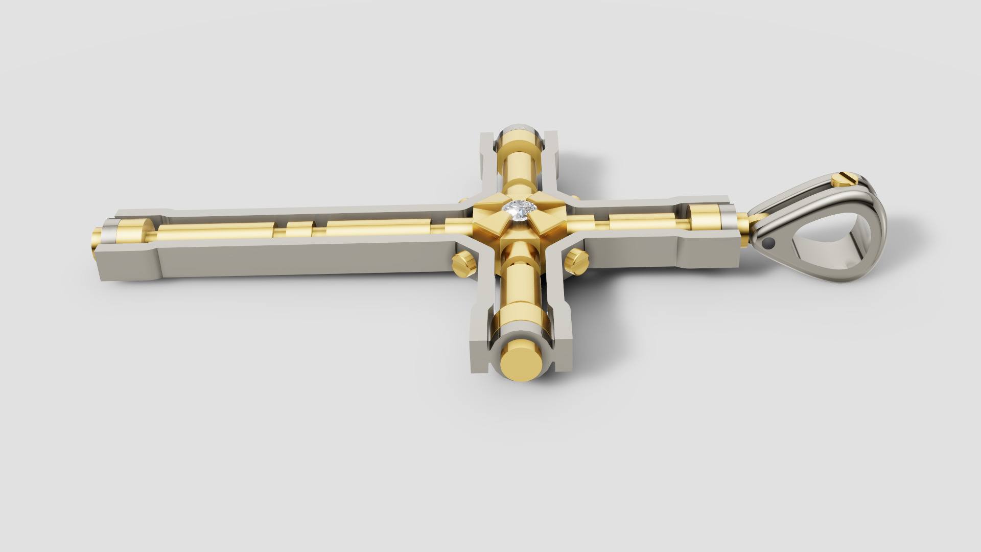 Diamond Cross 3D print model E 10 3D print model_4