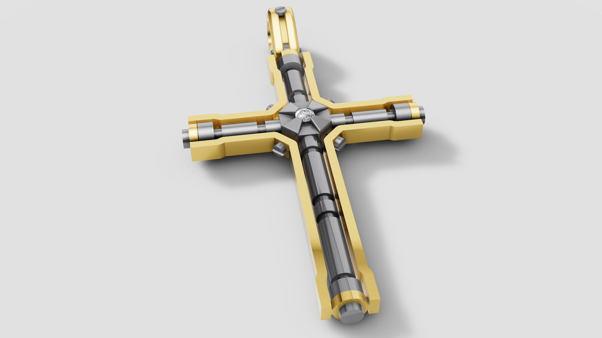 Diamond Cross 3D print model E 10 3D print model_13