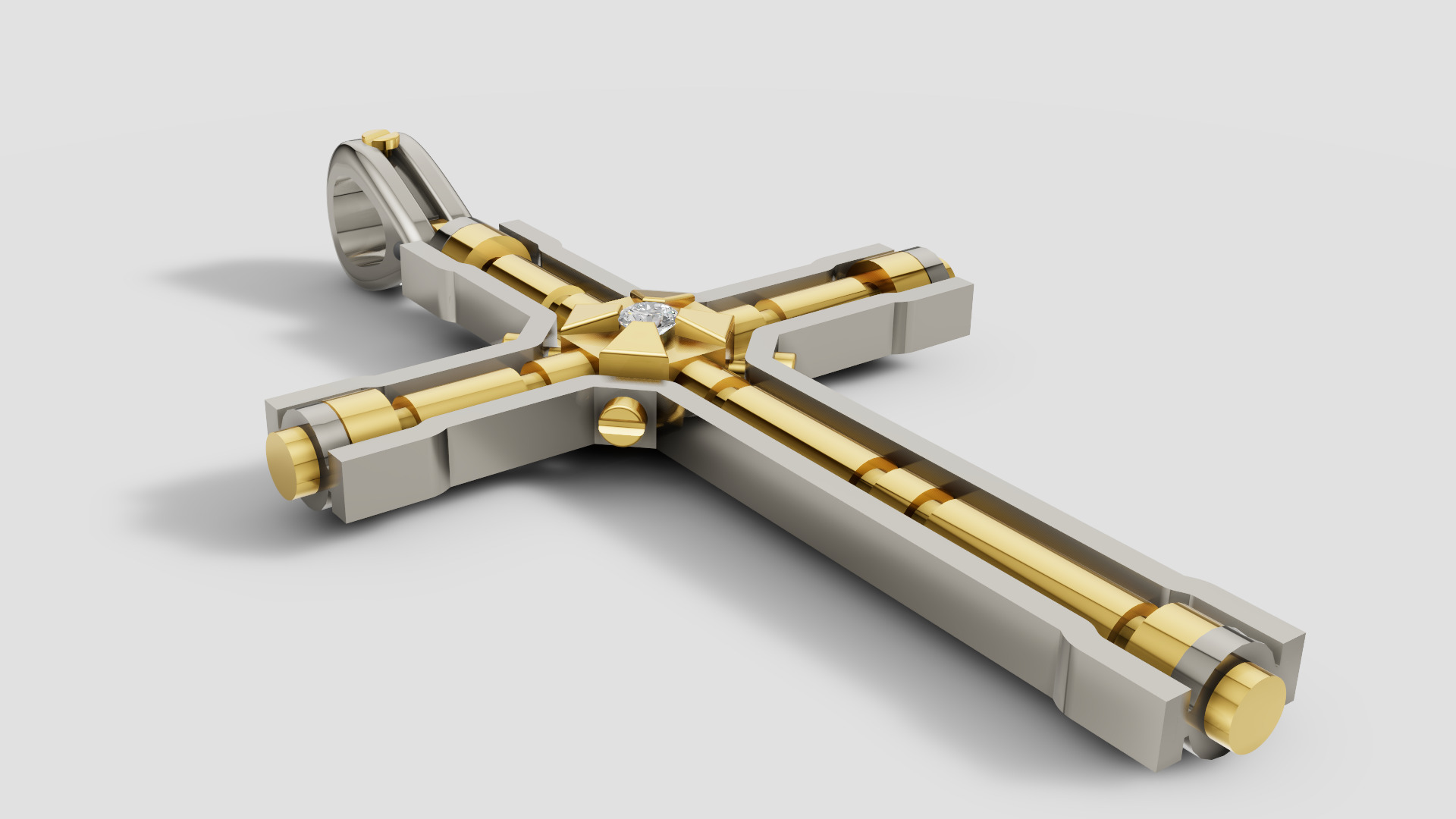 Diamond Cross 3D print model E 10 3D print model_5