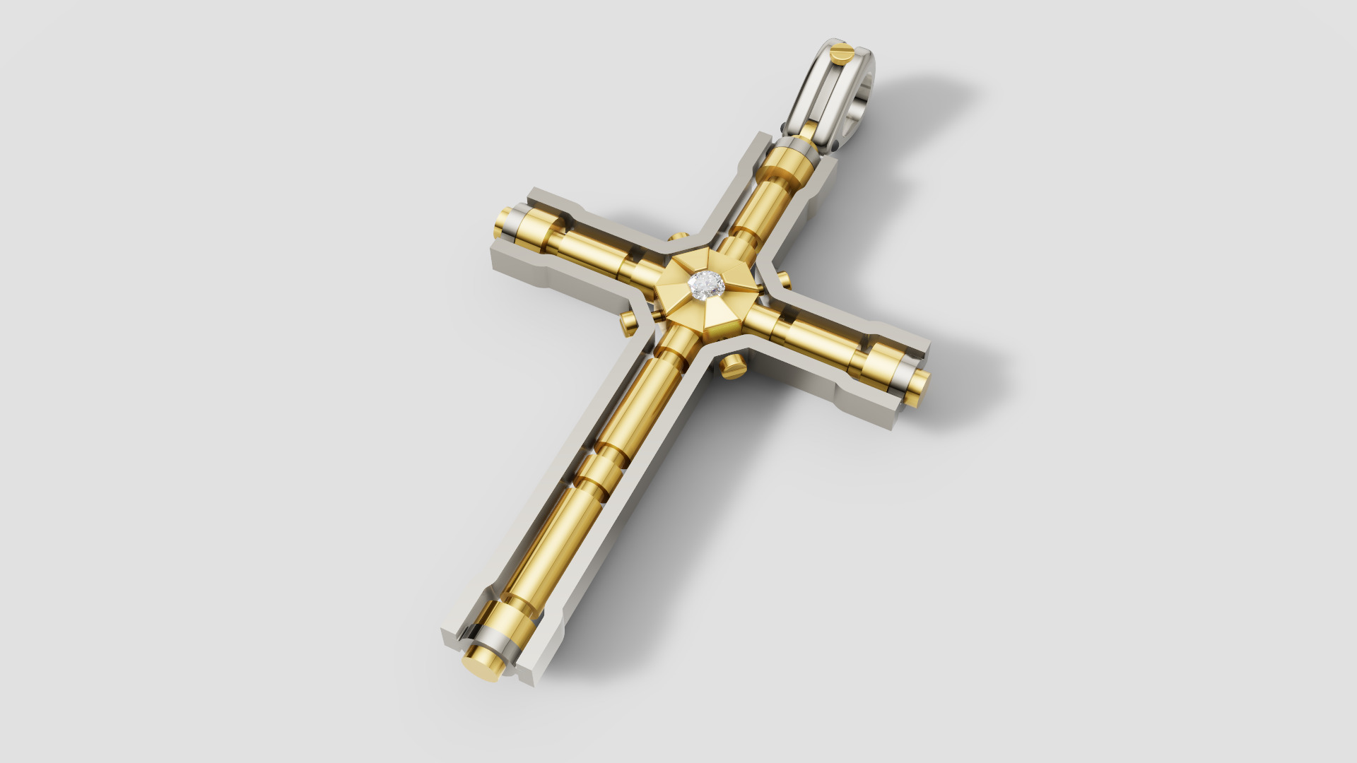 Diamond Cross 3D print model E 10 3D print model_2