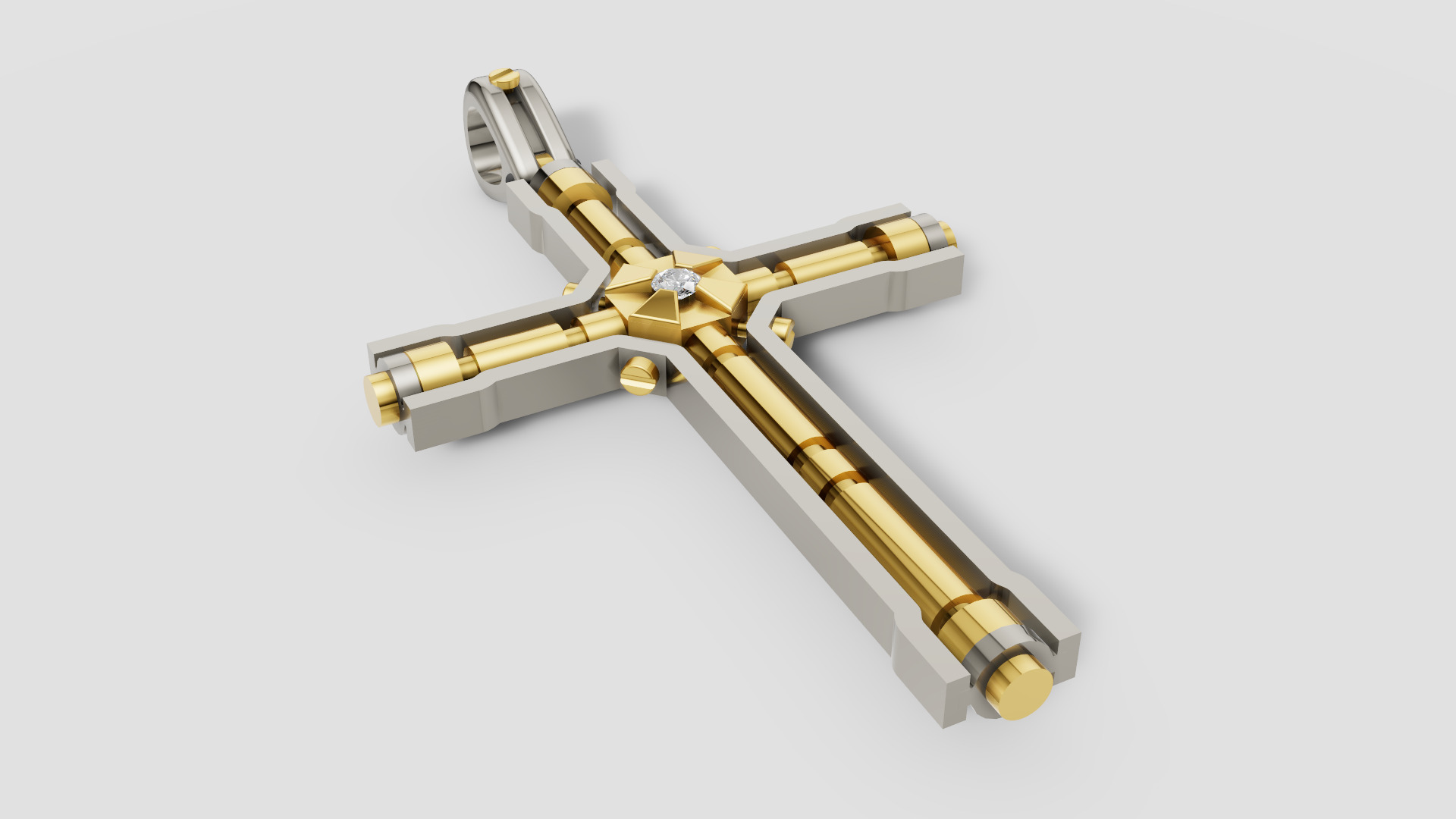 Diamond Cross 3D print model E 10 3D print model_7