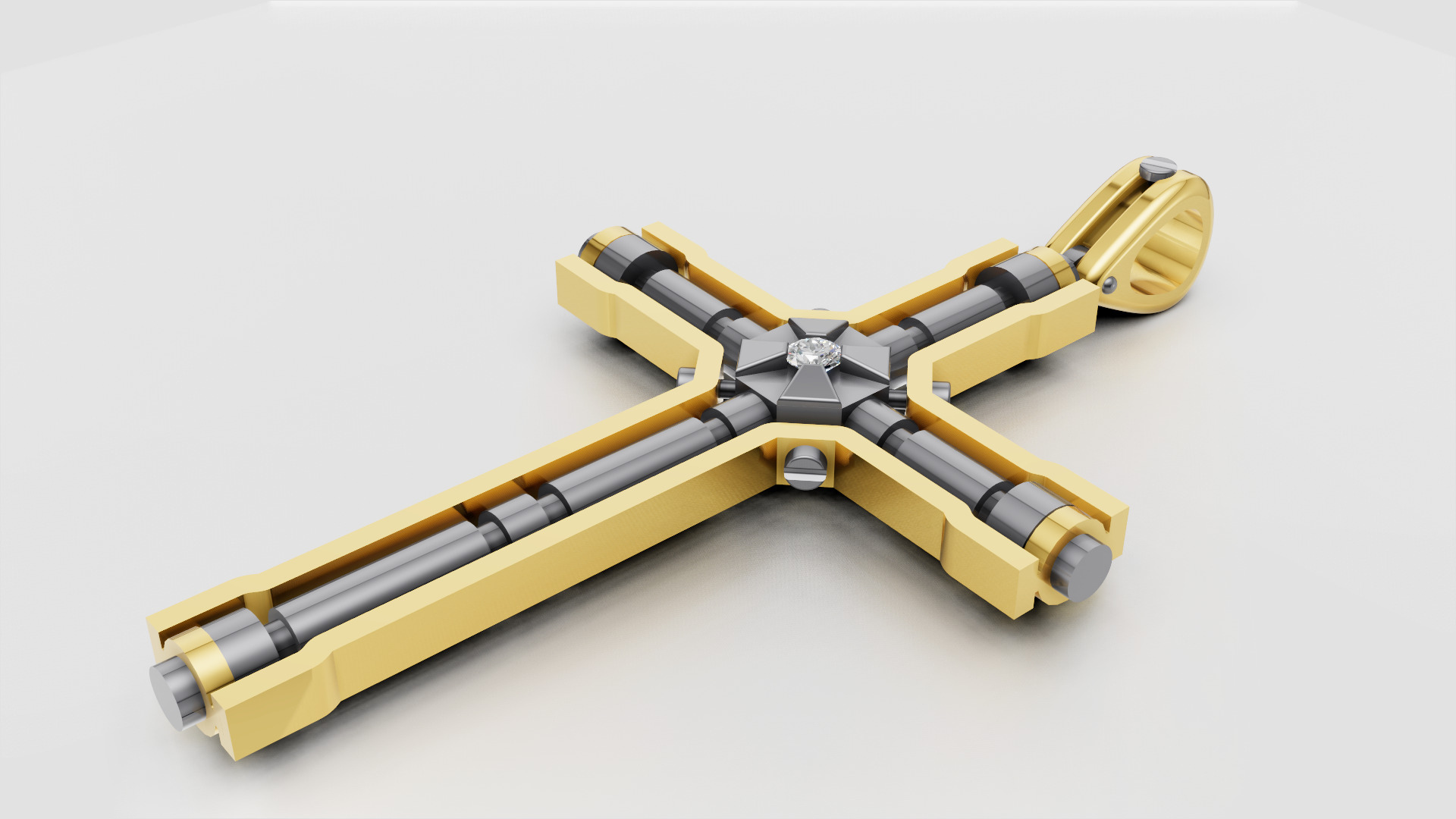 Diamond Cross 3D print model E 10 3D print model_12