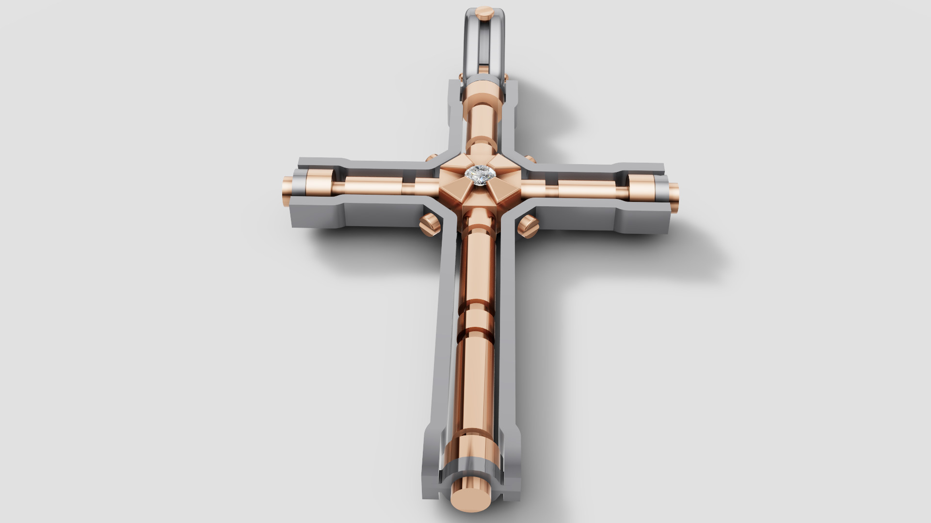 Diamond Cross 3D print model E 10 3D print model_19