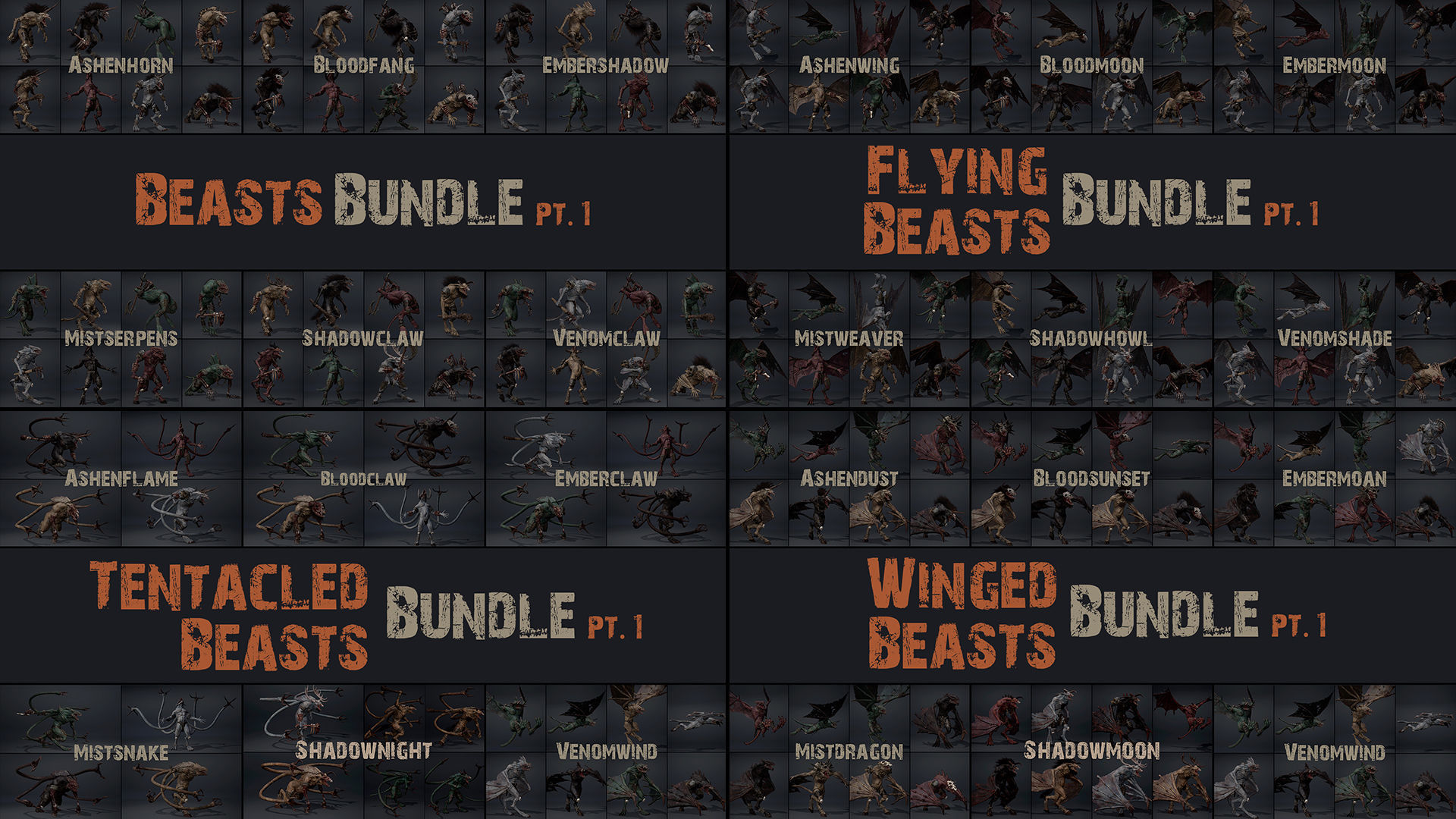 All Beasts Bundle Part 1 3D Model Collection_25