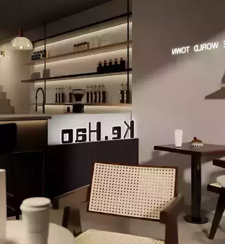 Qiji Coffee Shop Double Cashier