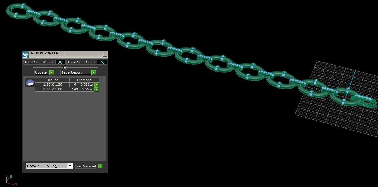 Oval Link Chain Bracelet 3D print model_14