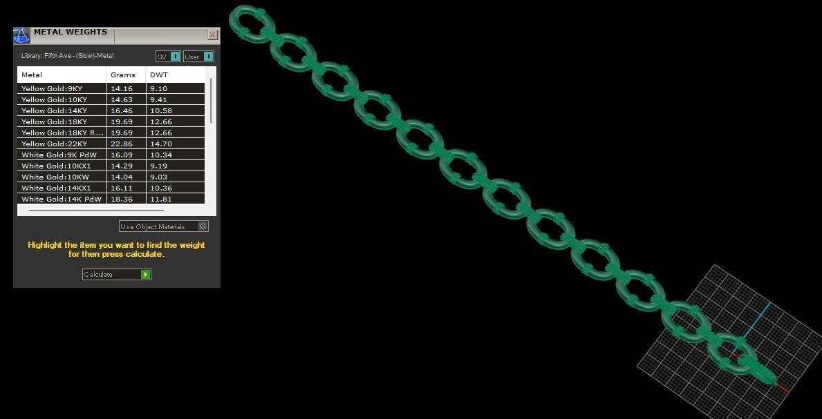 Oval Link Chain Bracelet 3D print model_15
