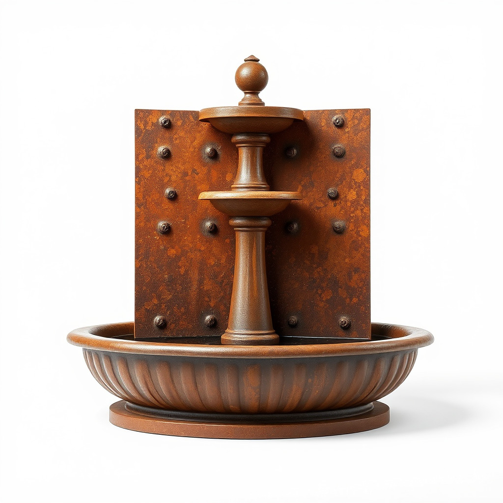 Rustic Industrial Fountain Model Pack Low-poly 3D model_3