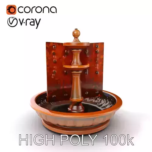 Rustic Industrial Fountain Model Pack