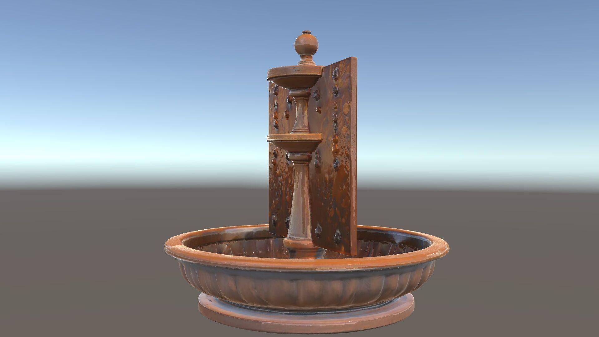 Rustic Industrial Fountain Model Pack Low-poly 3D model_35