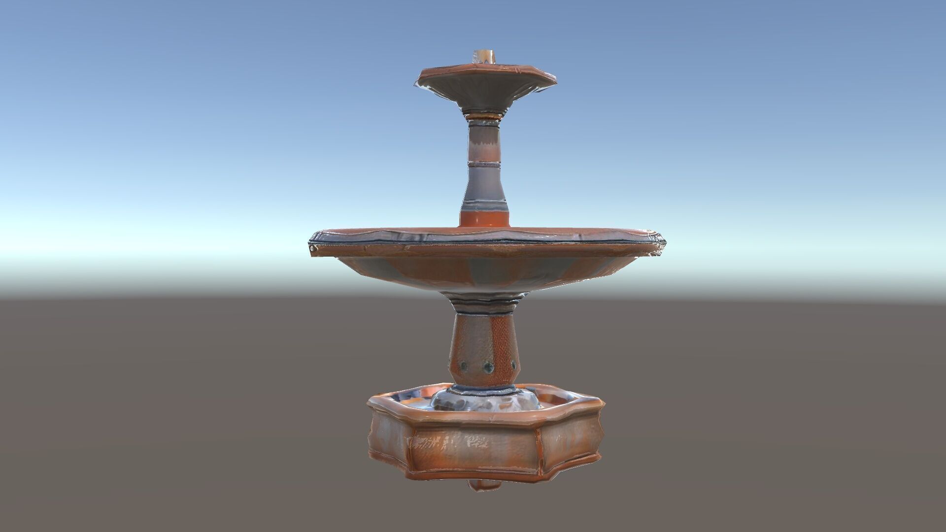 Rustic Outdoor Fountain Model Pack Low-poly 3D model_35