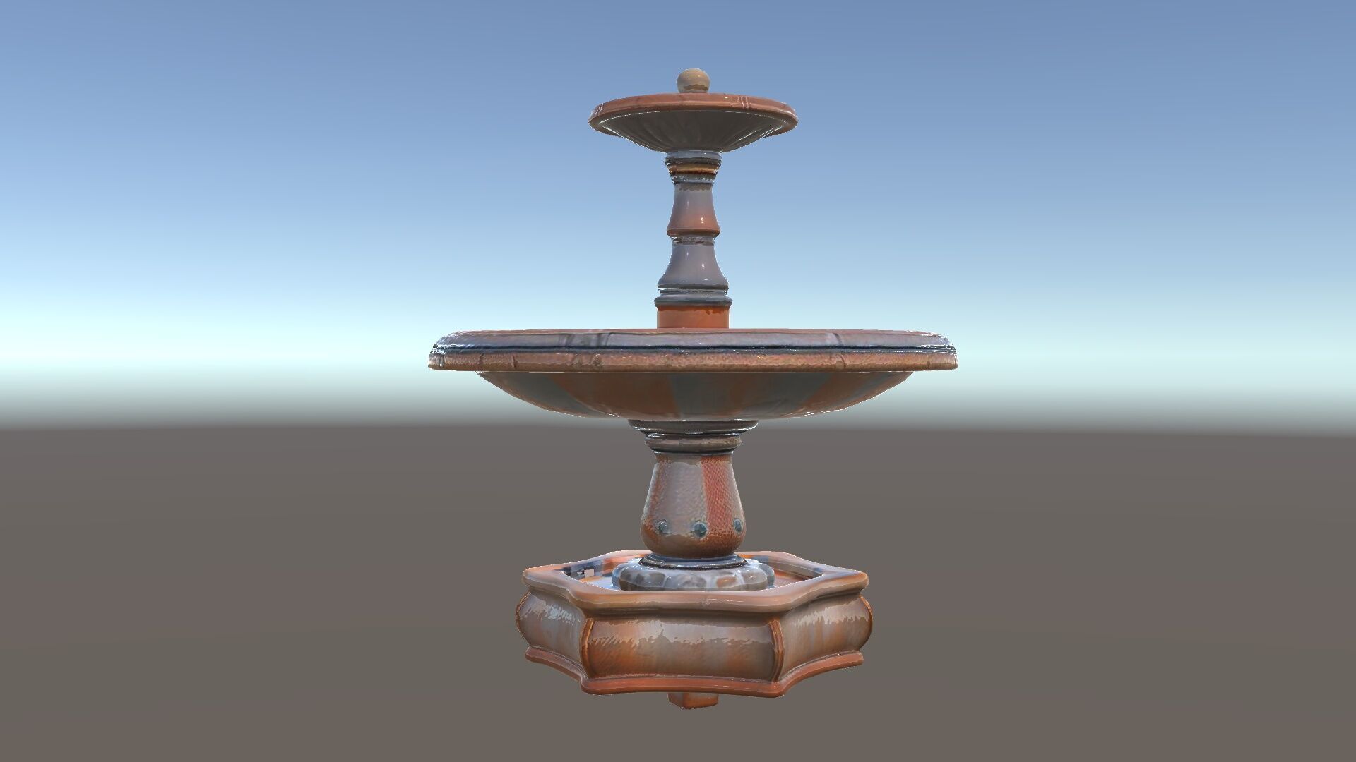 Rustic Outdoor Fountain Model Pack Low-poly 3D model_34