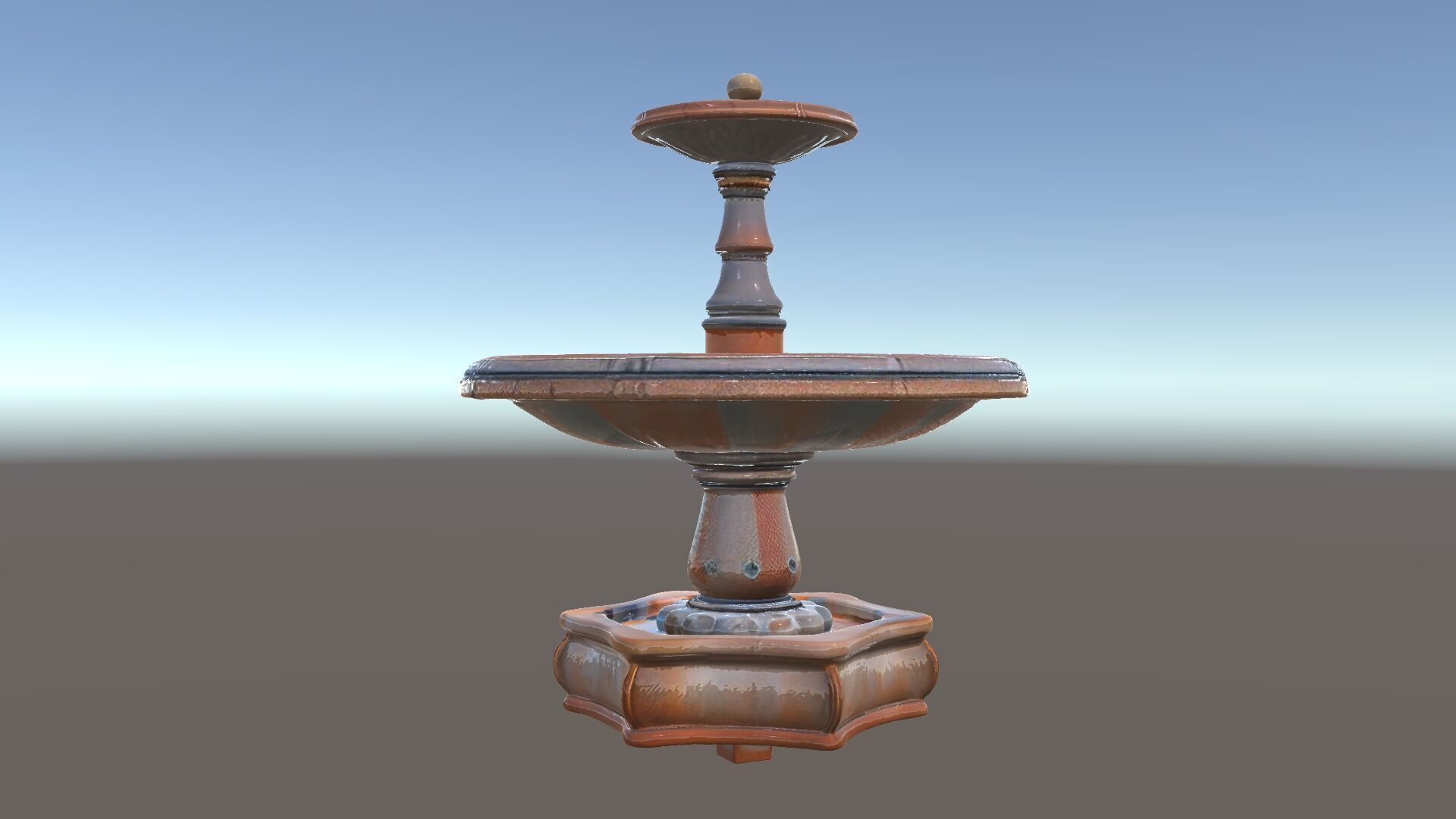 Rustic Outdoor Fountain Model Pack Low-poly 3D model_6