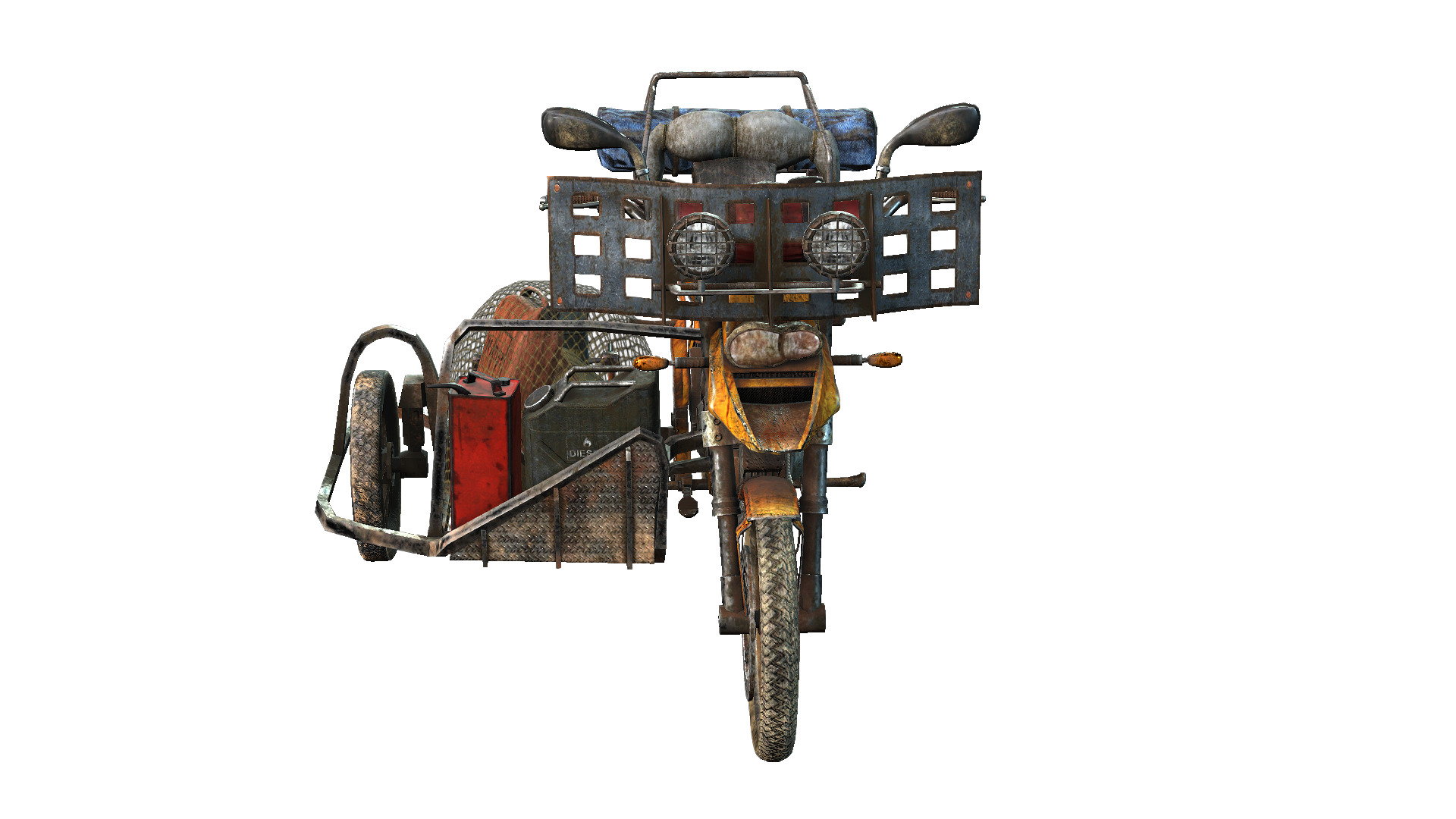 Doomsday SideCar Low-poly 3D model_8