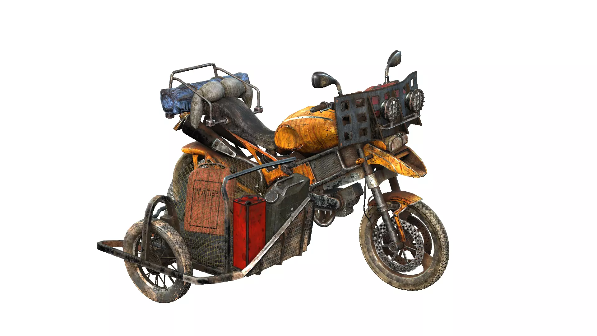 Doomsday SideCar Low-poly 3D model_0